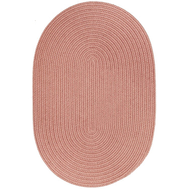 Wool Solids Area Rug - Oval - S106 Old Rose